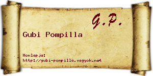 Gubi Pompilla névjegykártya