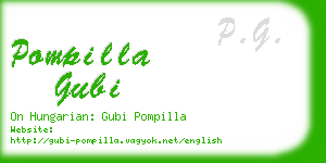pompilla gubi business card